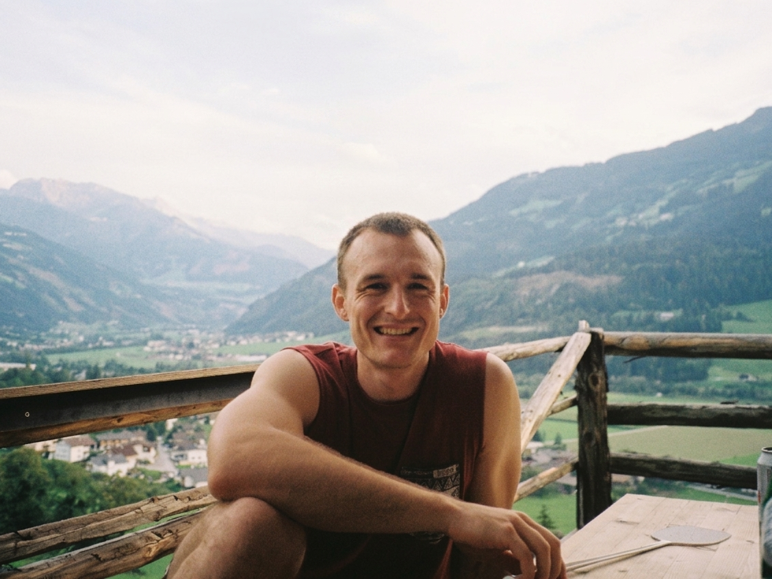Simon in the Austrian Alps